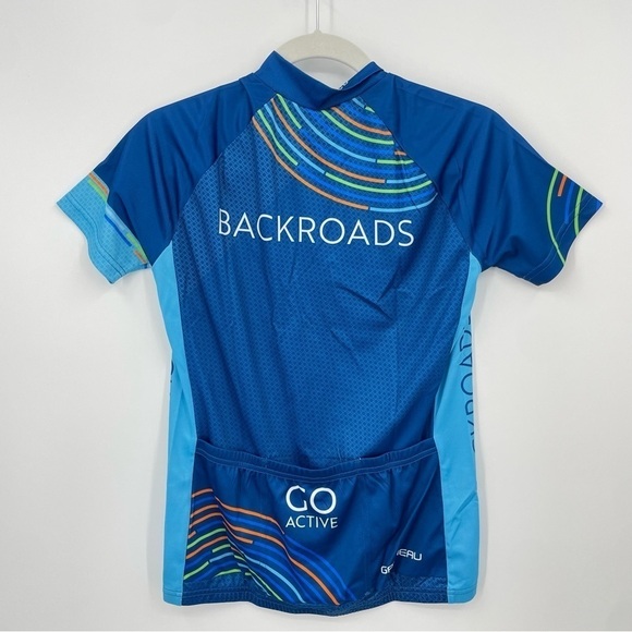 Louis Garneau Women's XS Backroads Blue Cycling Sport Jersey Graphic NWT - Picture 2 of 7